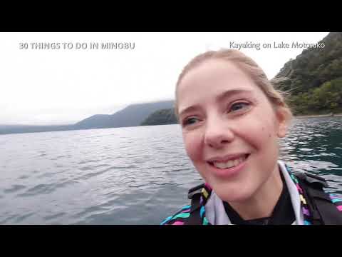Kayaking on Lake Motosuko