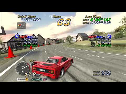 Outrun 2 SPDX - Time Attack Route B OR2 Red/F40 (Teknoparrot)
