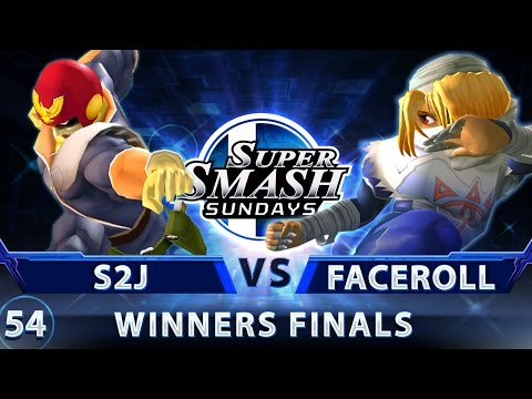 SSS 54 - Tempo | S2J (Falcon) vs. Faceroll (Sheik) - SSBM Top 32 Winners Finals - Smash Melee