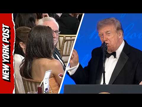 Trump Calls Out CNN's Kaitlan Collins During WHCD Speech For Winning 'Fake' Award