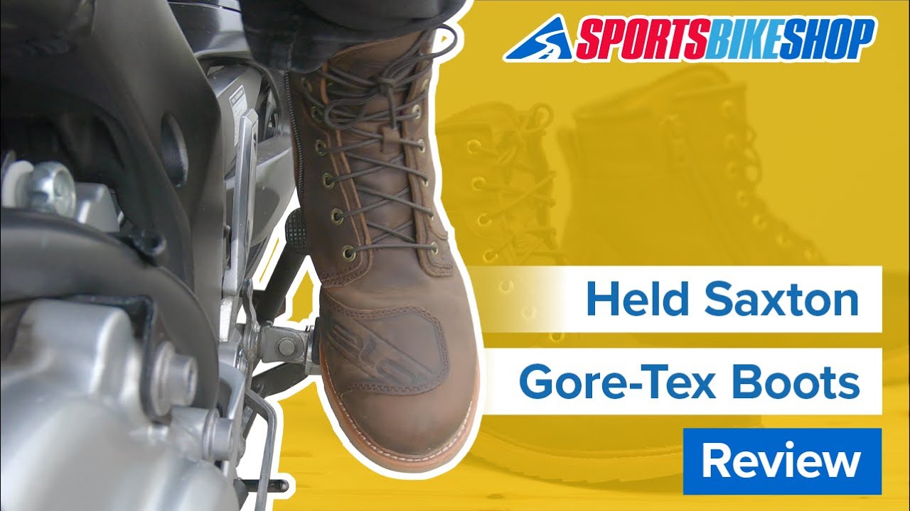Held Saxton Gore-Tex Leather Boots - Brown Video