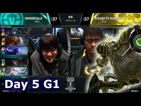 Immortals vs Gigabyte Marines | Day 5 Main Group Stage S7 LoL Worlds 2017 | IMT vs GAM G2
