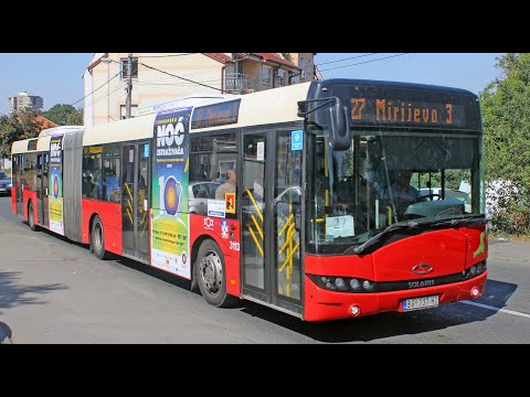 Riding Solaris Urbino 18 Articulated Bus Line ADA4 From "Birčaninova" To "Tehnički Fakulteti"