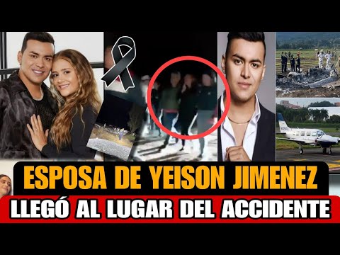 Yeison Jiménez's wife breaks her silence and arrives at the scene of the accident. Sonia Restrepo...