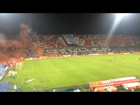 "Medellin 0 nal 1 / Tifo REY DE CORAZONES" Barra: Rexixtenxia Norte • Club: Independiente Medellín • País: Colombia