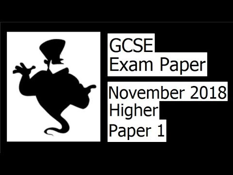 Edexcel GCSE Maths November 2018 1H Exam Paper Walkthrough