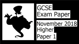 Edexcel GCSE Maths November 2018 1H Exam Paper Walkthrough