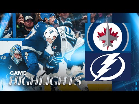 Tampa Bay Lightning vs. Winnipeg Jets - Game Highlights