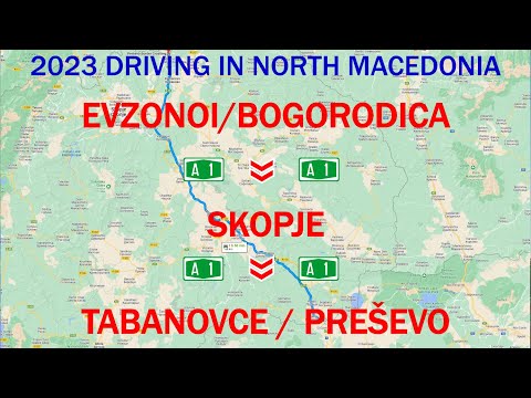 ROAD TRIP 2023 SK - Greece PART 11 North Macedonia: A1/E75 Bogordica – Skopje – Tabanovce/Preševo