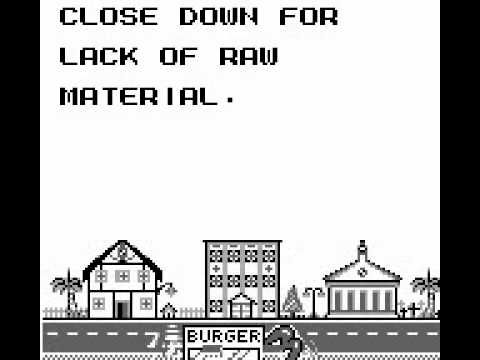Crazy Burger Game Boy