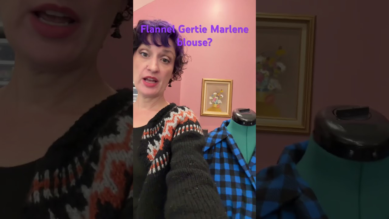 Charm patterns Marlene blouse but in flannel