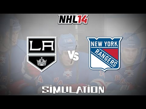 NHL 14 (2013) - Los Angeles Kings vs New York Rangers [Gameplay Simulation]
