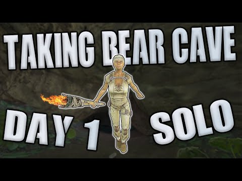 SOLO TAKING BEAR CAVE DAY 1 - MTS MAIN CLUSTER S6 Ep 1 - Ark: Survival Evolved