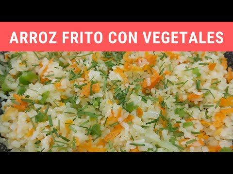 Arroz frito con vegetales, super sencillo y delicioso.- RecetasdeLuzMa