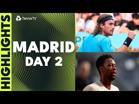 Tsitsipas, Monfils, Dimitrov & More in Action 🍿 | Madrid 2026 Day 2 Highlights