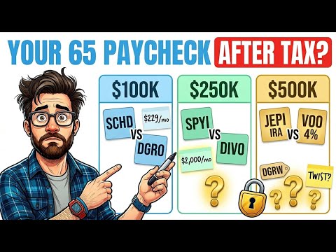 Dividend ETFs at 65: What $100K, $250K and $500K Actually Pay