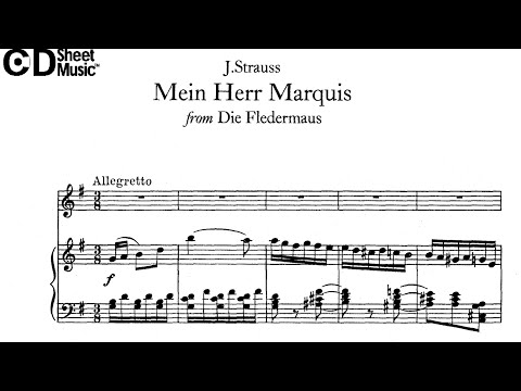 Mein Herr Marquis (J. Strauss) Piano Accompaniment