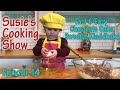 2 Year Old Makes Fast Easy Chocolate Cake: Swedish Kladdkaka: Susie's Cooking Show Episode 14
