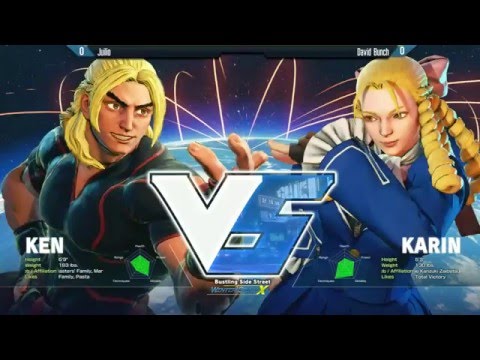 Street Fighter 5 Tournament: Winter Brawl X Pools - Julio (Ken) vs David Bunch (Karin)