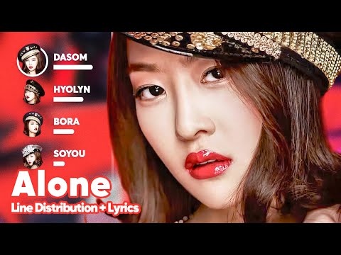 SISTAR - Alone (Line Distribution + Lyrics Karaoke) PATREON REQUESTED