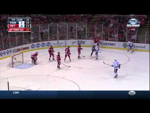 NHL 2014 11 30 Vancouver Canucks vs Detroit Red Wings