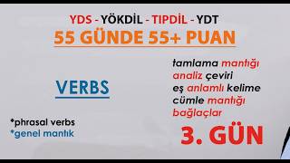 3. GÜN #part3 Phrasal Verbs #yökdil #ingilizceyasinalp #yds #yökdilyasinalp (26.12.2023)