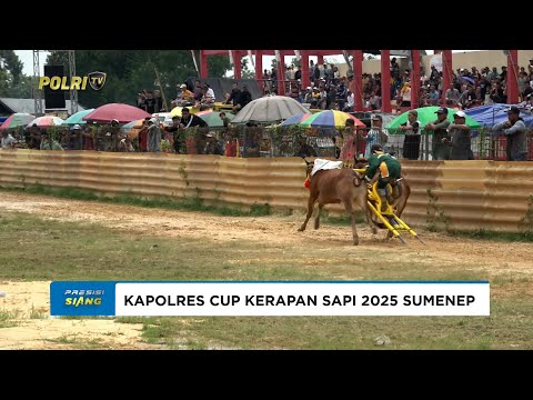POLRES SUMENEP MENGGELAR LOMBA KERAPAN SAPI KAPOLRES CUP TAHUN 2025