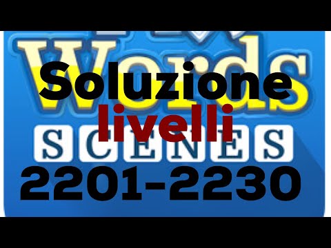 Soluzione PixWords Scenes Answers livelli 2201-2230