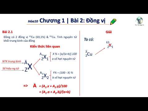 ✔ Hóa10| PP tính nhanh nguyên tử khối trung bình của Cu (Chương 1 hóa 10)