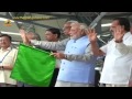 PM Narendra Modi flags off inaugural train from Katra.