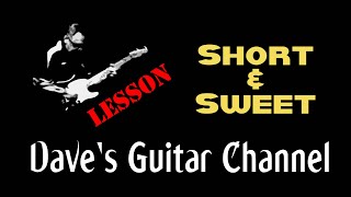 LESSON - Short &amp; Sweet by David Gilmour