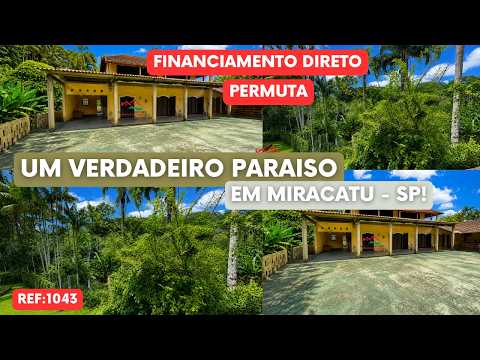 REF. 1043,  CHACAR4A/SITIO UM VERDADEIRO PARAISO EM MIRACATU-SP!
