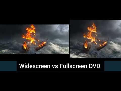 Widescreen vs Fullscreen DVD The adventures of Tintin 2011 Flash back scene (Thai dub)