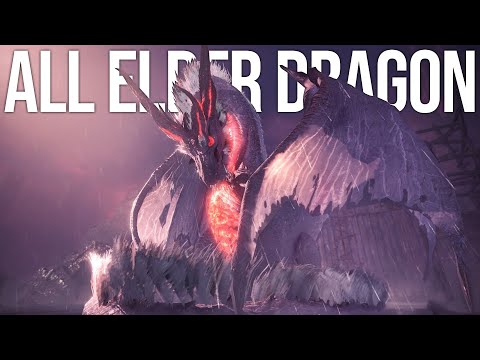 MONSTER HUNTER WORLD ICEBORNE - ALL ELDER DRAGON ECOLOGY INTRO CUTSCENES