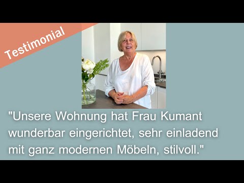 Immobilien-Eigentümerin ist begeistert vom Home Staging ihrer 4-Zimmerwohnung in Frankfurt Niederrad