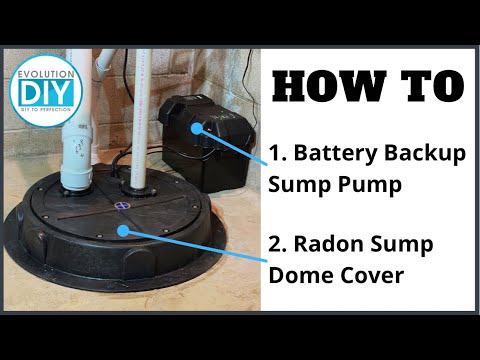 Installing a Battery Backup Sump Pump and Radon Sump Dome