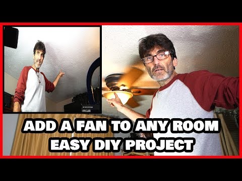 Add a Fan to ANY Room without Existing Fixture or Wiring ...