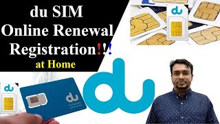 How to Renew du SIM Card Online Dubai || du SIM Card Renewal Registration Online