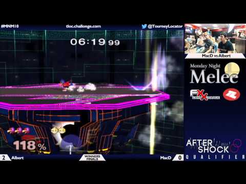 MNM10 Melee - MacD (Falco, Peach) vs Albert (Falco) - Winners Finals
