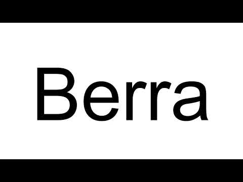 How to Pronounce Berra (Turkish)