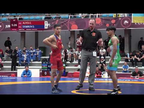1/8 GR - 55 kg: Z. ALIYEV (AZE) v. D. DEMIROV (BUL)