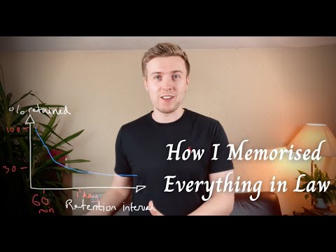 How I Memorised Everything in Law School