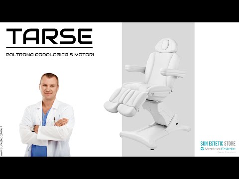 Tarse poltrona podologia 5 motori con rotazione di 240°