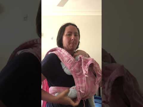 Bangoon Baby - Meh Dai front carry with a newborn