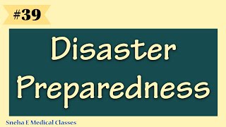 Disaster Preparedness || Disaster || Hindi || Community Health ||