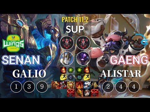 JAG Senan Galio vs DFM Gaeng Alistar Sup - KR Patch 11.2