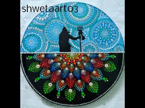 Dot mandala Painting #7 (Shivaya) by shwetaart03- complete video tutorial..