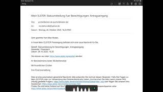 Erklärvideo Freischaltung Elster Online