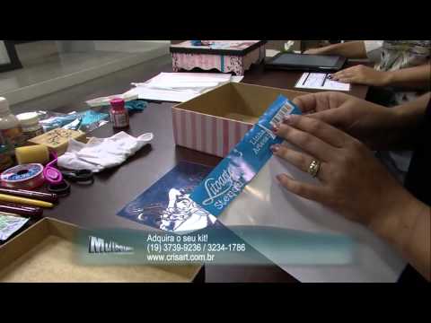 Mulher.com 31/01/2013 Marisa Magalhães - Caixa em madeira decorada Parte 1/2