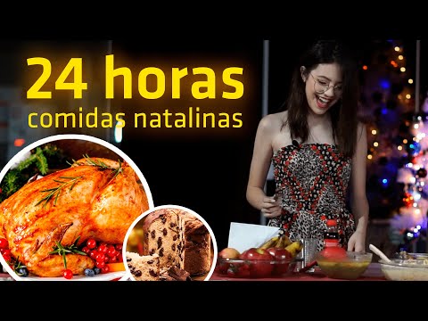 24 HORAS COMENDO COMIDAS NATALINAS